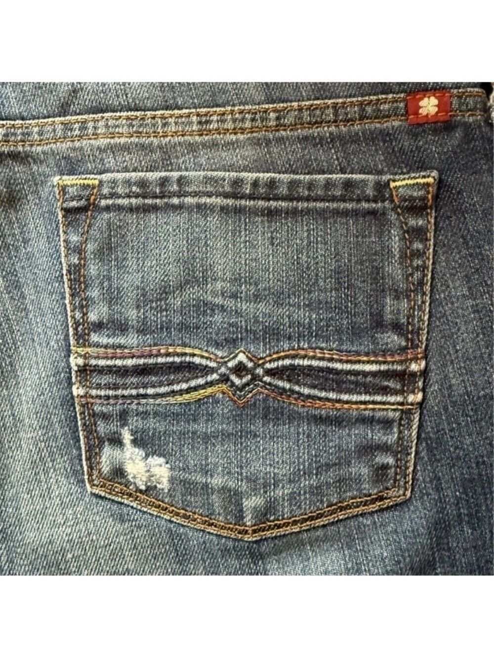 🍀 LUCKY BRAND 90s Vintage Low-Rise Sweet Boot Jeans Size 10 🍀 - Picture 4 of 12